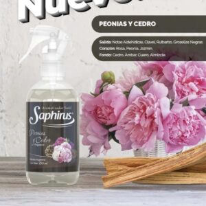 peonias cedro textil saphirus